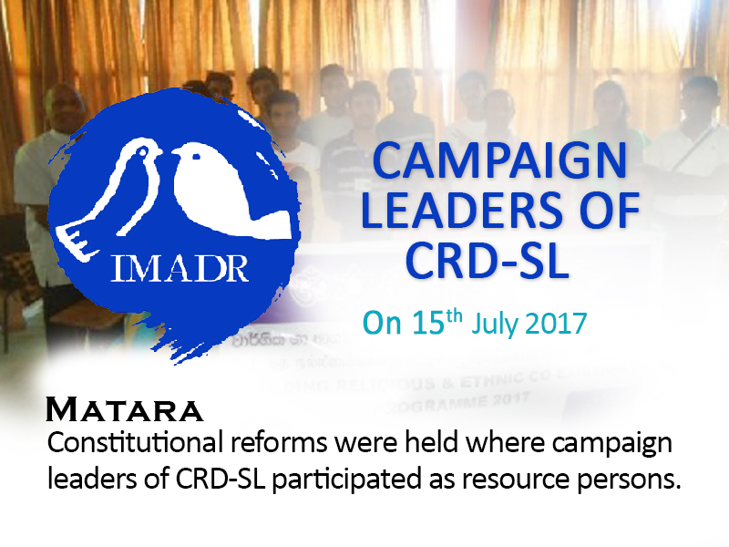 CAMPAIGN LEADERS OF CRD-SL